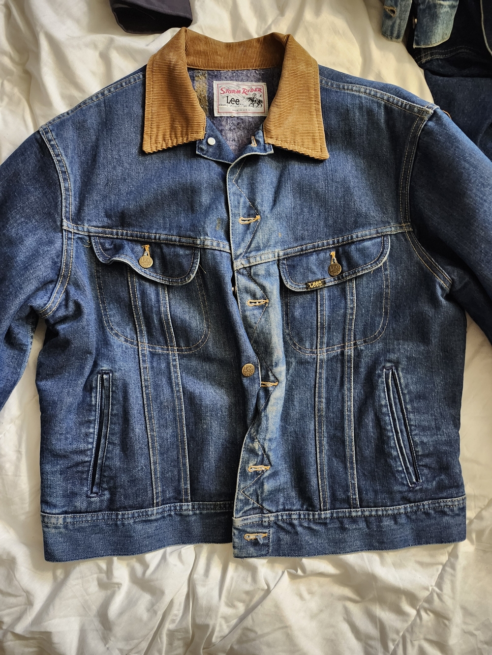 Vintage Lee Storm Rider Denim Jacket Made In USA